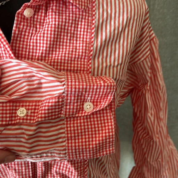 Pink J. Crew Sleep Button Up - Picture 3 of 4